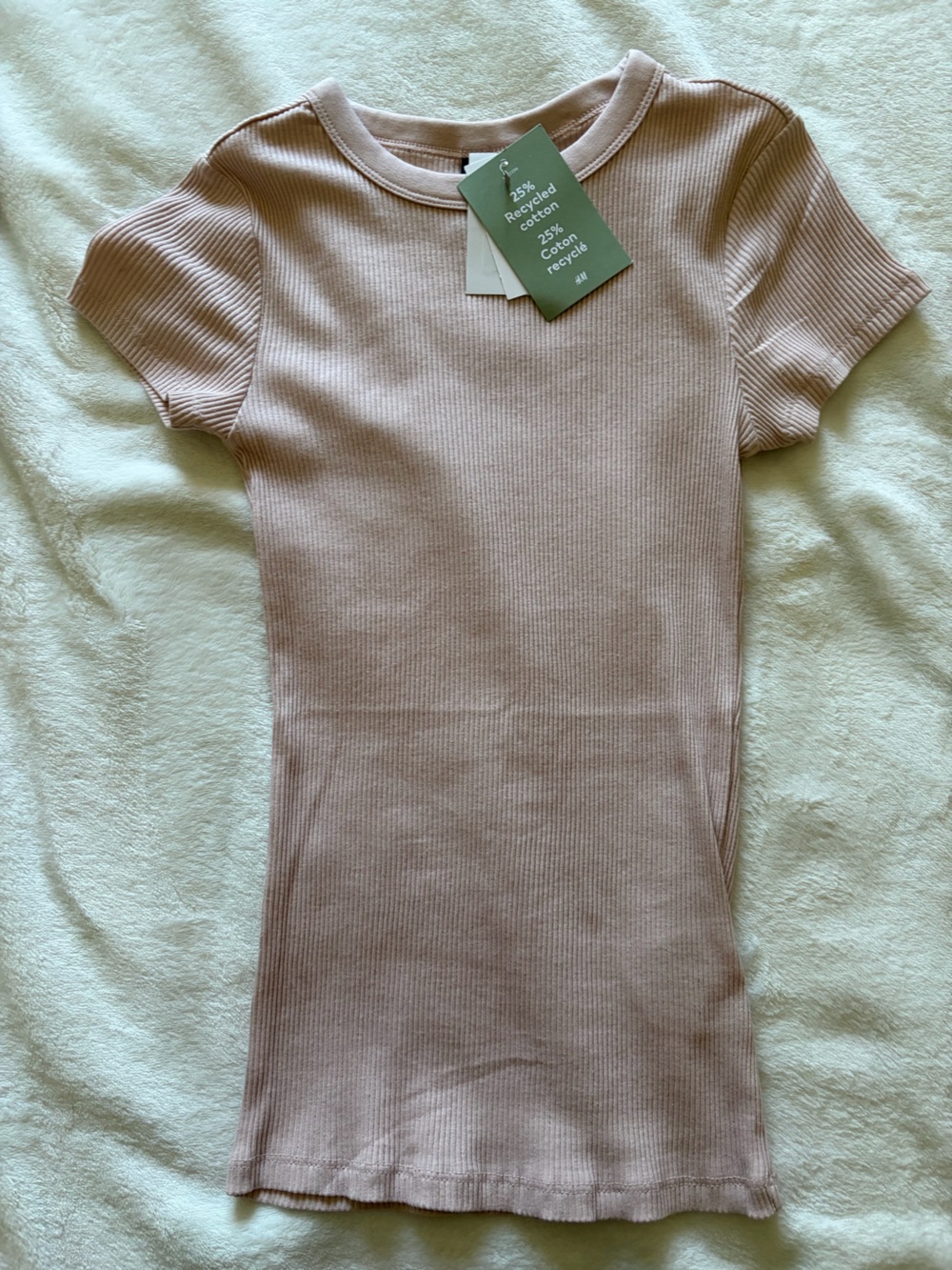 Ribbed Short Sleeve Top